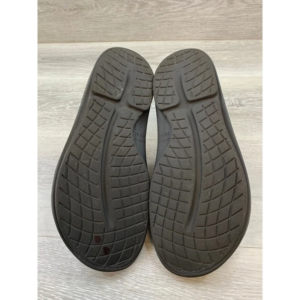 OOFOS OOriginal Men's Thong Sandals Black Recovery Flip Flops 10 EU 43 Shoes